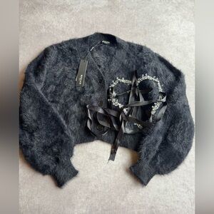 Beulah Black Heart Sweater